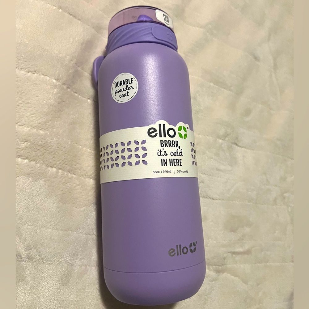 Ello insulated sport water drinking bottle 32 oz. / 946 mL, Lilac Purple